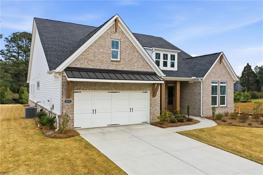 Front exterior of a new home in , Cumming, GA, highlighting curb appeal (Image 21). Front exterior of a new home in , Cumming, GA, highlighting curb appeal (Image 21).