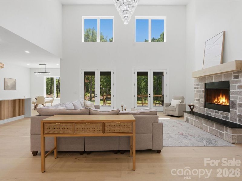Furnished interior view inside a new home in , Monroe (Image 39).