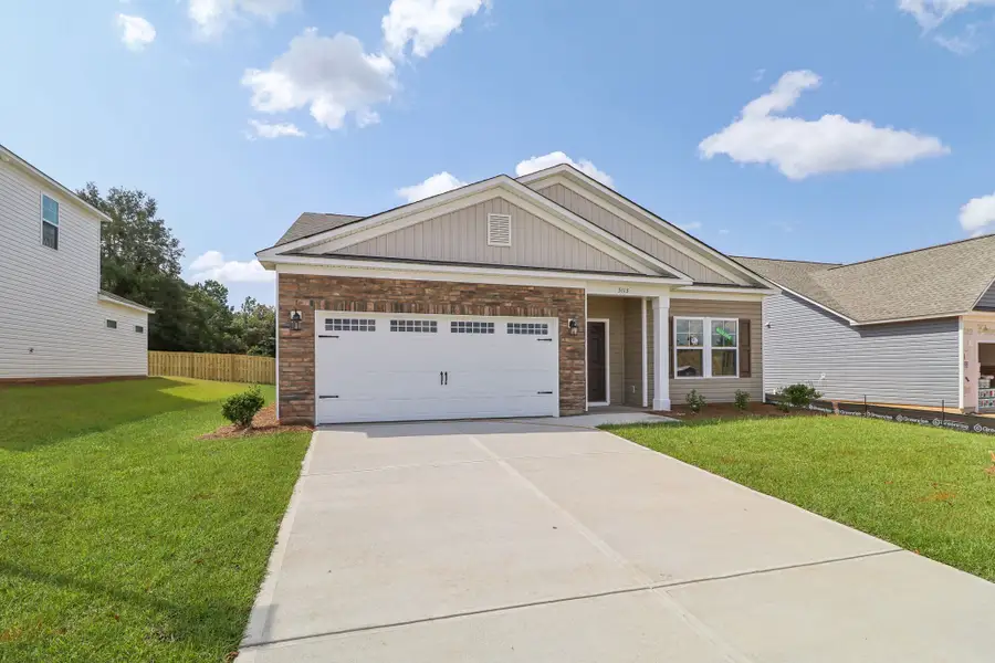 Representative exterior photo of a completed home built from the Talbot II by Great Southern Homes in Southbridge, Sumter, SC (Image 17).