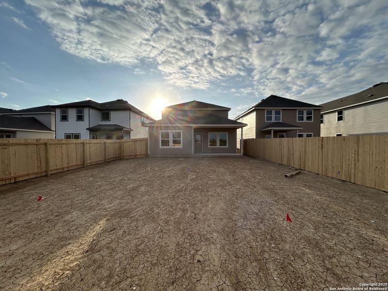Exterior details and patio area of a home in Meadows at Hennersby Hollow 40's, San Antonio (Image 19). Exterior details and patio area of a home in Meadows at Hennersby Hollow 40's, San Antonio (Image 19).