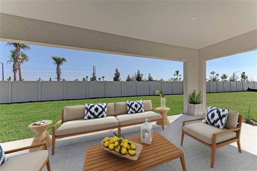 Exterior details and patio area of a home in Oakfield, Parrish (Image 23).