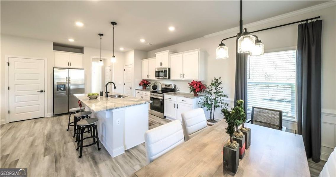 Furnished interior view inside a new home in Canterbury Villas, Carrollton (Image 7).
