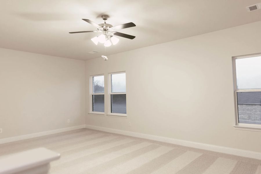 Representative unfurnished interior of a home built from the Keystone by Stonehollow Homes in Sister Grove II, Van Alstyne (Image 16).