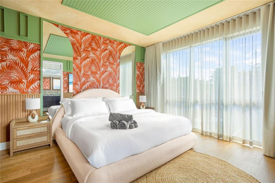 Furnished interior view inside a new home in , Miami (Image 22).