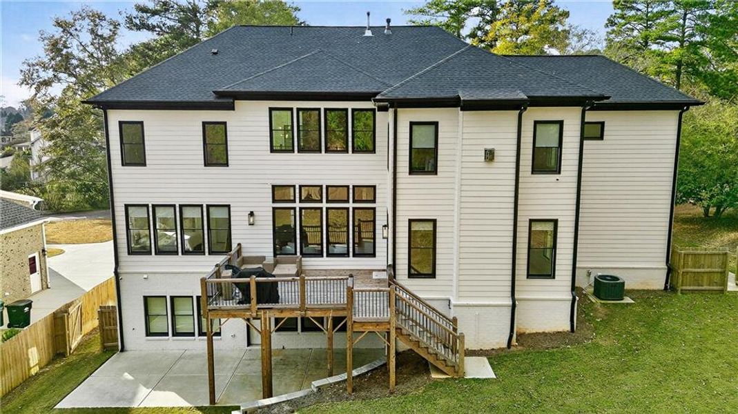 Exterior details and patio area of a home in , Marietta (Image 44).