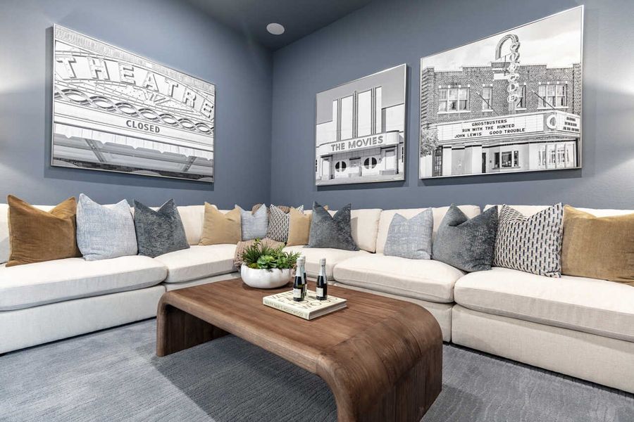 Representative Entertainment Room - some options shown