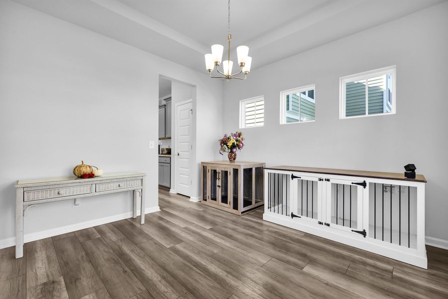 Furnished interior view inside a new home in , Summerville (Image 9). Furnished interior view inside a new home in , Summerville (Image 9).