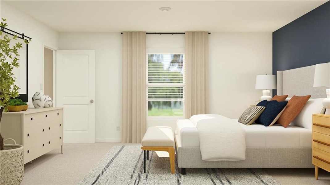 Furnished interior view inside a new home in Ranches at Lake Mcleod, Eagle Lake (Image 10).