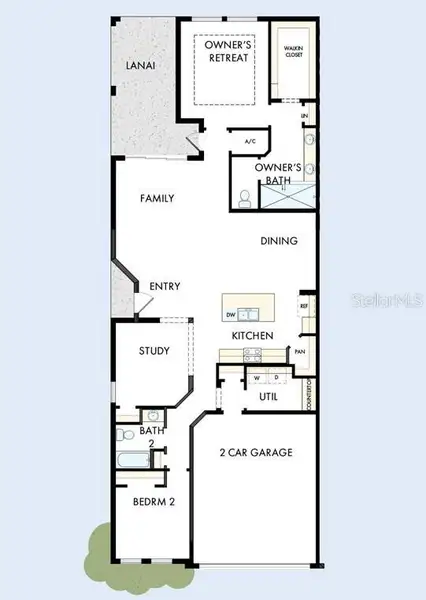 2D floor plan layout of this home in Gracewater at Sarasota, Sarasota, FL (Image 4). 2D floor plan layout of this home in Gracewater at Sarasota, Sarasota, FL (Image 4).