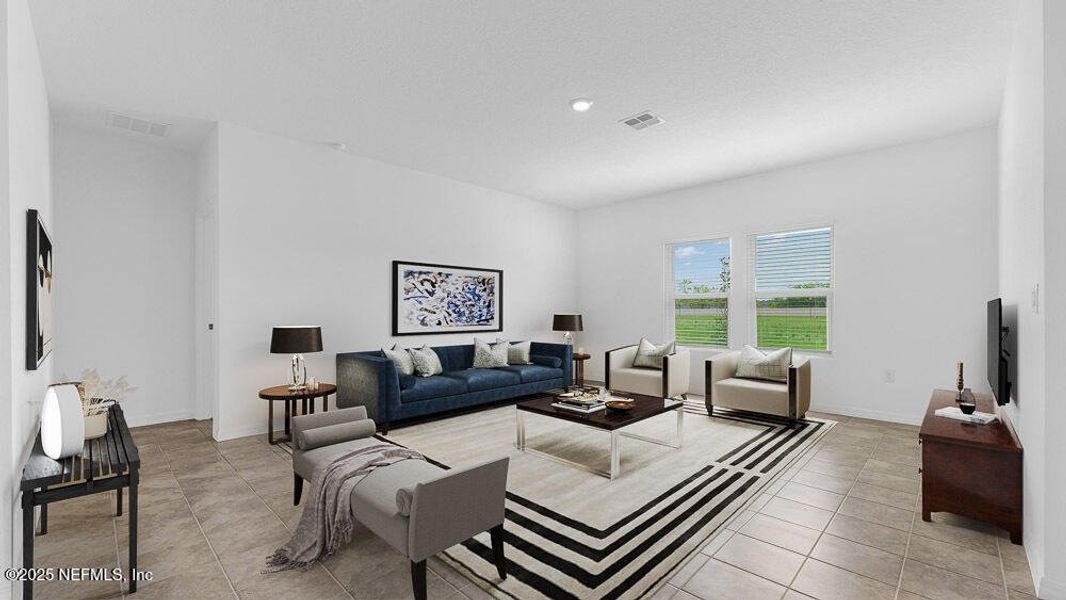 Furnished interior view inside a new home in Coopers Meadow, Jacksonville (Image 8).