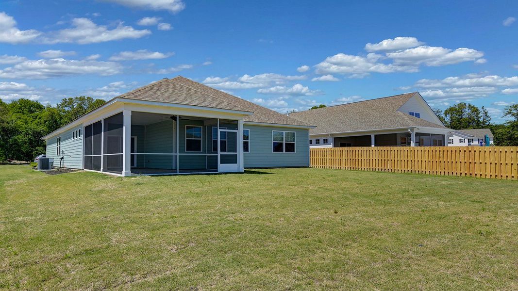 Exterior details and patio area of a home in Sease's Pond, Gilbert (Image 25).