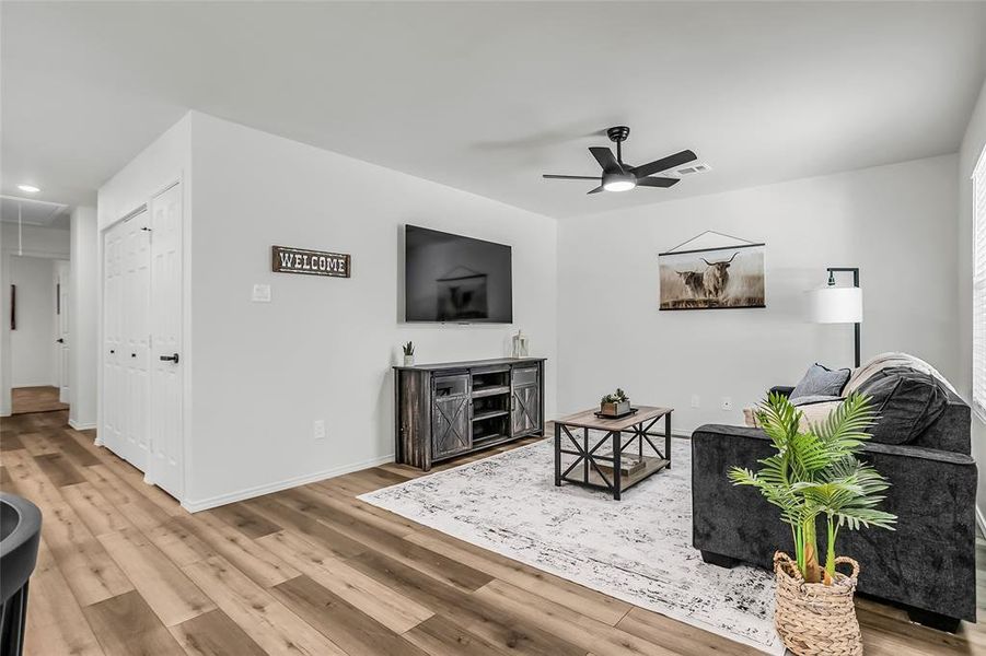 Furnished interior view inside a new home in , Bonham (Image 19). Furnished interior view inside a new home in , Bonham (Image 19).