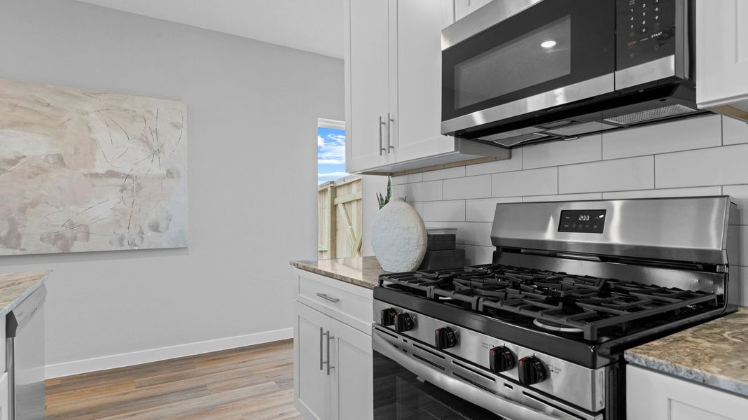 Furnished interior view inside a new home in Lakes at Westland Ranch, League City (Image 8).
