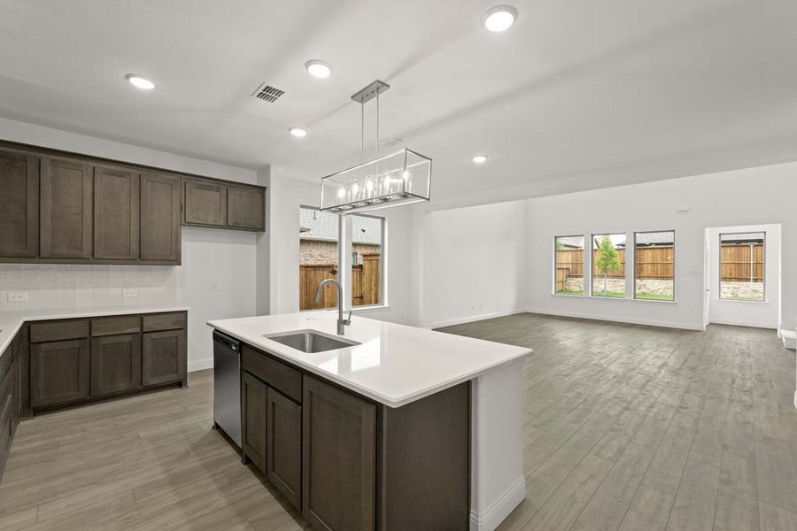Furnished interior view inside a new home in River Ranch, Van Alstyne (Image 7). Furnished interior view inside a new home in River Ranch, Van Alstyne (Image 7).
