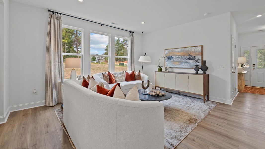 The Litchfield Plan by DBR Homes at Bell Glen in Charlotte, NC- Living Area