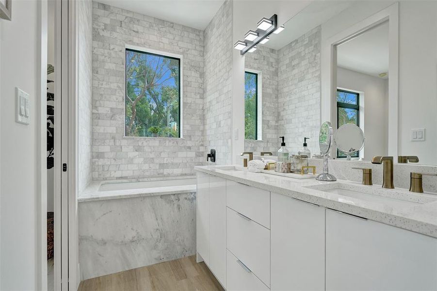 Master Bath of Completed Project Next Door 606-608 SW 7th Ave