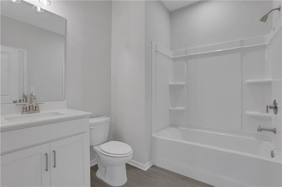 Furnished interior view inside a new home in The Paddocks at Doc Hughes, Buford (Image 7).