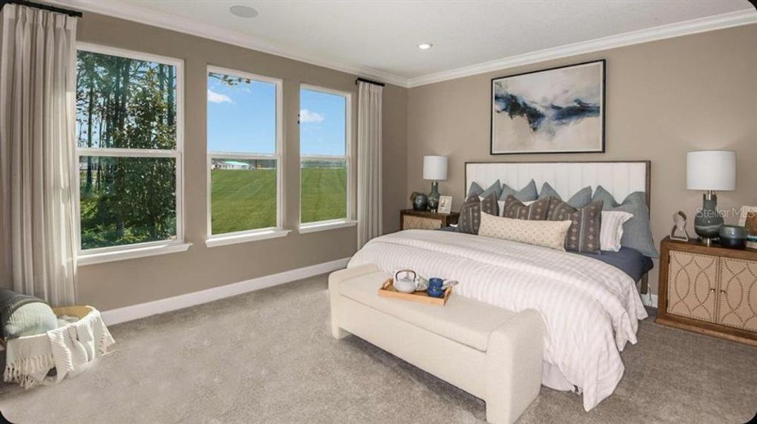 Furnished interior view inside a new home in Colbert Landings, Palm Coast (Image 8). Furnished interior view inside a new home in Colbert Landings, Palm Coast (Image 8).