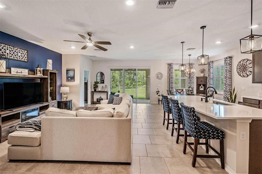 Furnished interior view inside a new home in Deerbrook, Land O' Lakes (Image 9).
