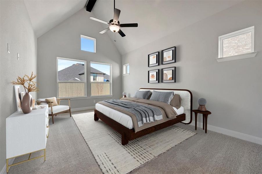 Furnished interior view inside a new home in Pecan Square - Gardens, Northlake (Image 18).