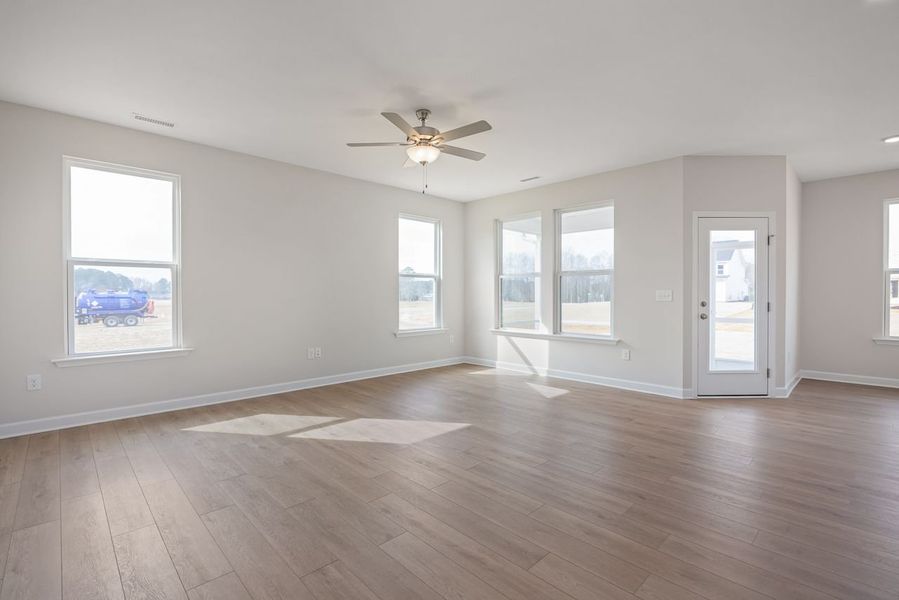 Representative unfurnished interior of a home built from the The Franklin C by Davidson Homes LLC in Retreat at North Main, Lillington (Image 21).