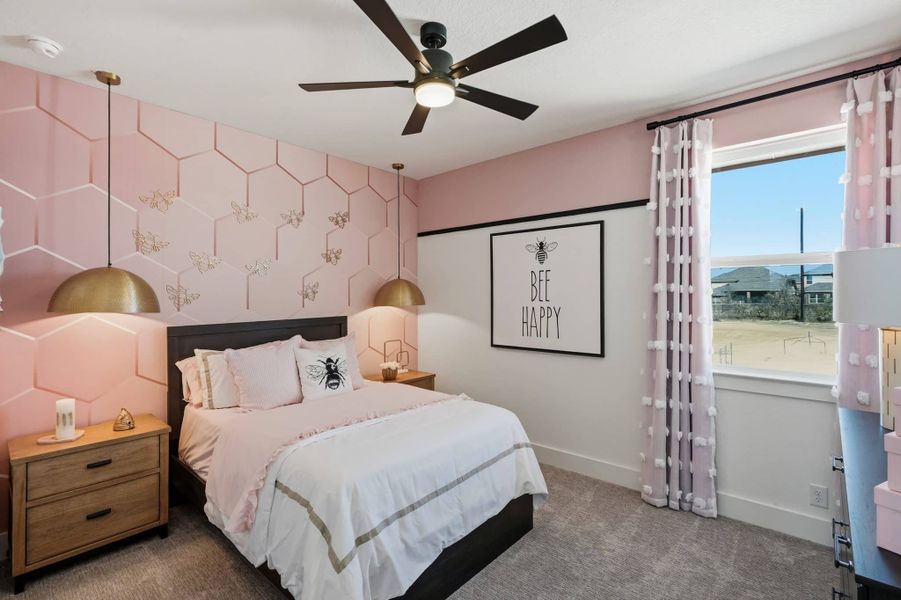 Furnished interior view inside a new home in Prominence, San Antonio (Image 53).