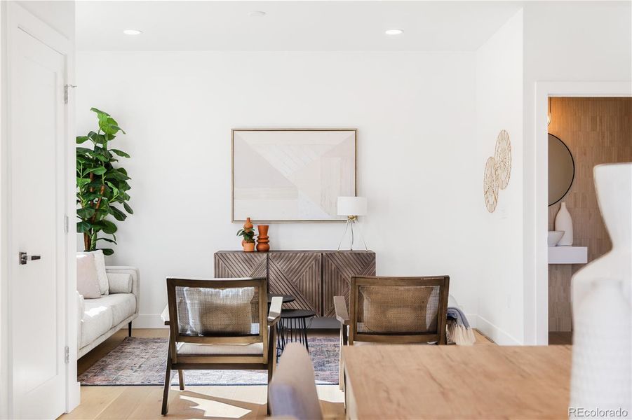 Furnished interior view inside a new home in , Denver (Image 42).
