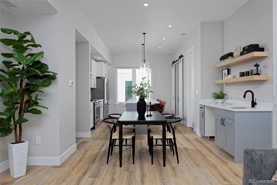 Furnished interior view inside a new home in , Denver (Image 10).