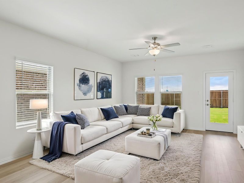 Furnished interior view inside a new home in Parks at Foster Crossing - Spring Series, Anna (Image 4).