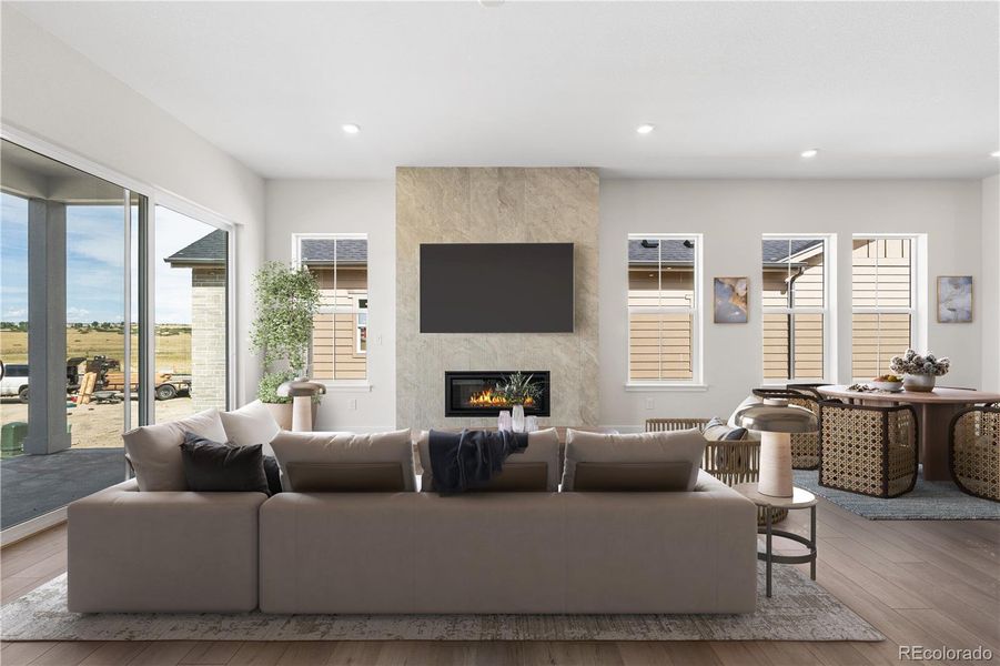 Furnished interior view inside a new home in Reserve at The Canyons, Castle Pines (Image 8).