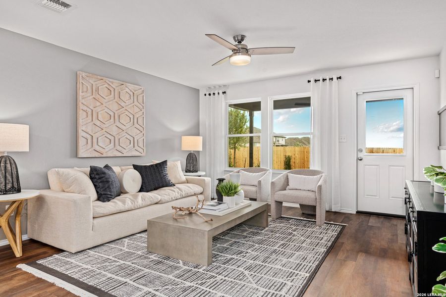 Furnished interior view inside a new home in , New Braunfels (Image 10).