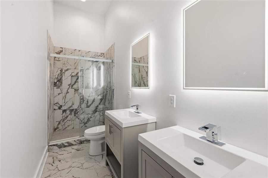 Furnished interior view inside a new home in , Atlanta (Image 9).