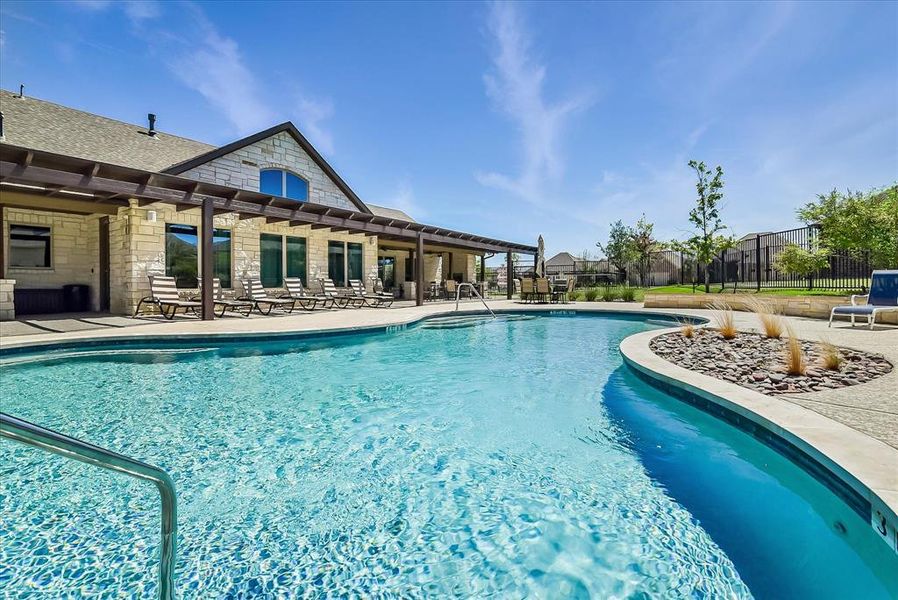 Inviting pool during those Texas summers!