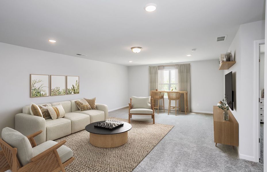 Representative furnished interior of a home built from the Tunney by Pulte Homes in Carriage Estates, Lexington (Image 6).