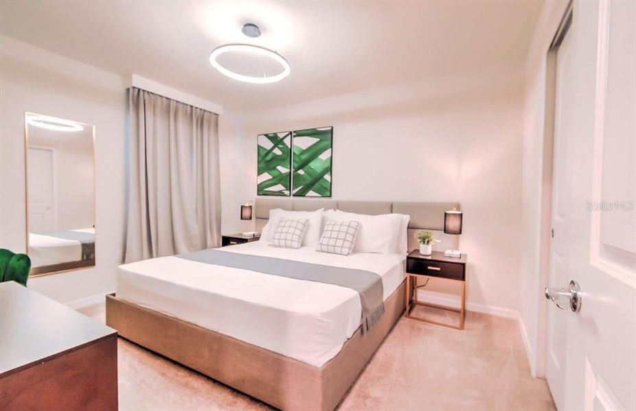 Furnished interior view inside a new home in , Clermont (Image 9).