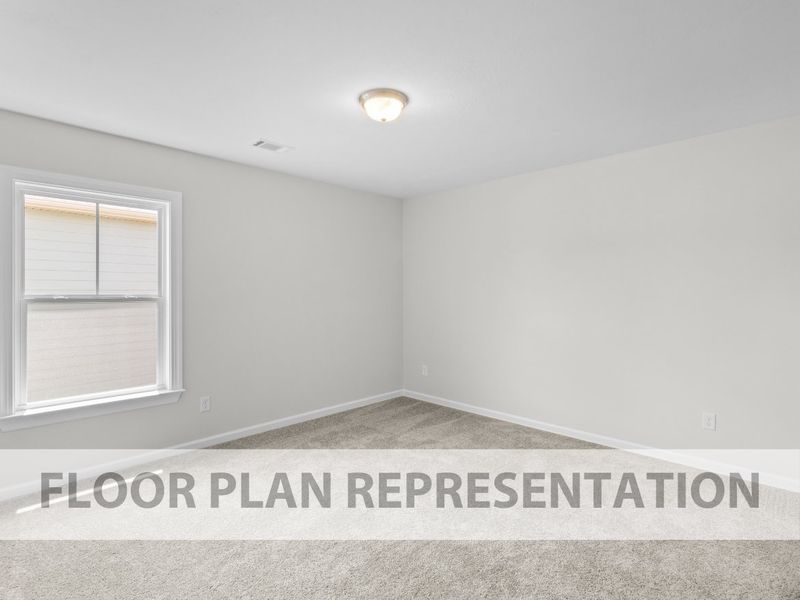 Representative unfurnished interior of a home built from the Oglethorpe by Ivey Homes in Tillery Park, Grovetown (Image 16).