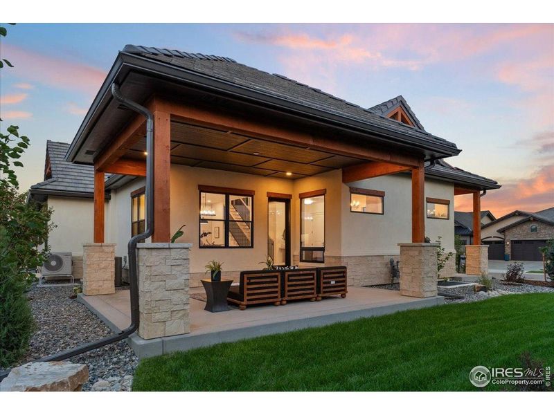 Exterior details and patio area of a home in , Berthoud (Image 24).