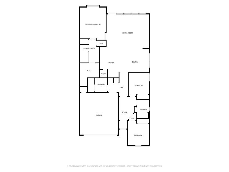 2D floor plan layout of this home in Copia Pines, Montgomery, TX (Image 2).