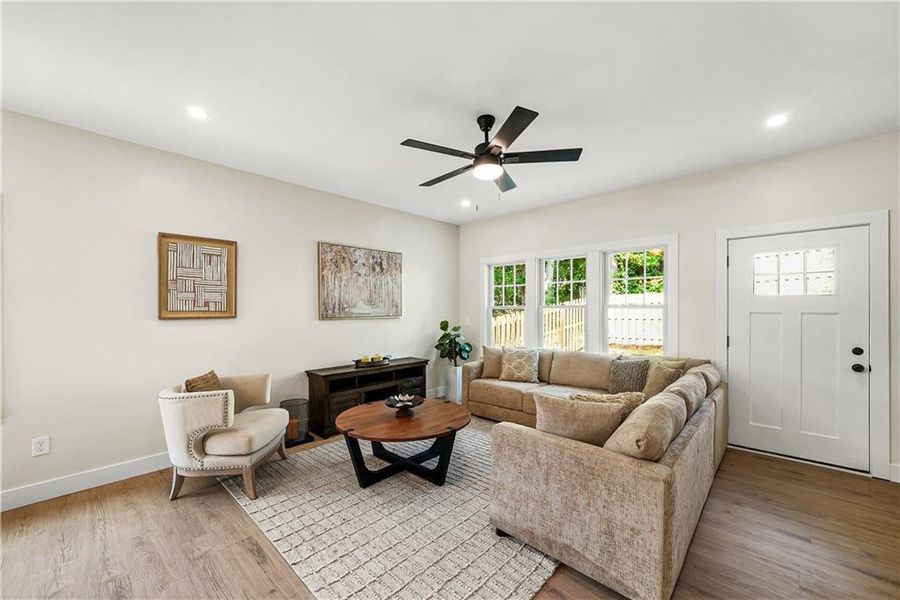 Furnished interior view inside a new home in , Atlanta (Image 6). Furnished interior view inside a new home in , Atlanta (Image 6).