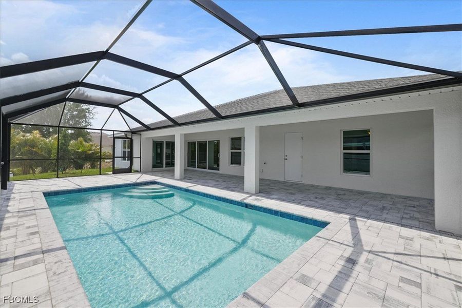 Exterior details and patio area of a home in Cape Coral, Cape Coral (Image 21).