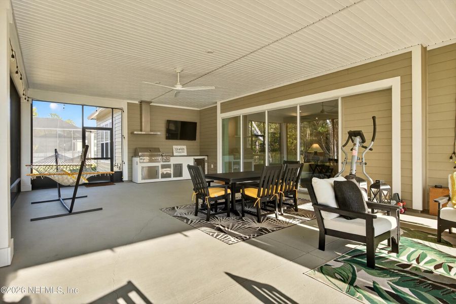 Exterior details and patio area of a home in RiverTown, St. Johns (Image 4).