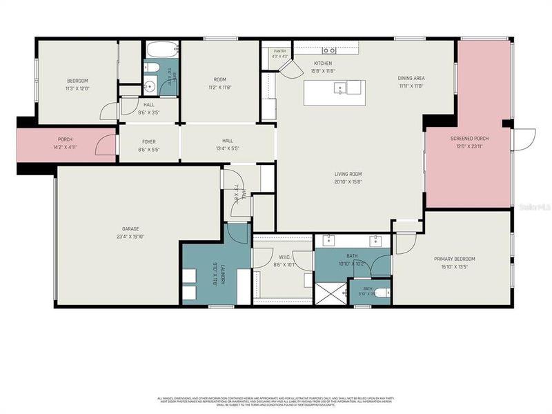 2D floor plan layout of this home in Angeline Active Adult, Land O' Lakes, FL (Image 5). 2D floor plan layout of this home in Angeline Active Adult, Land O' Lakes, FL (Image 5).