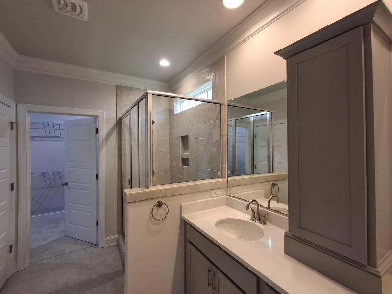 Furnished interior view inside a new home in Weybridge, Burlington (Image 11). Furnished interior view inside a new home in Weybridge, Burlington (Image 11).