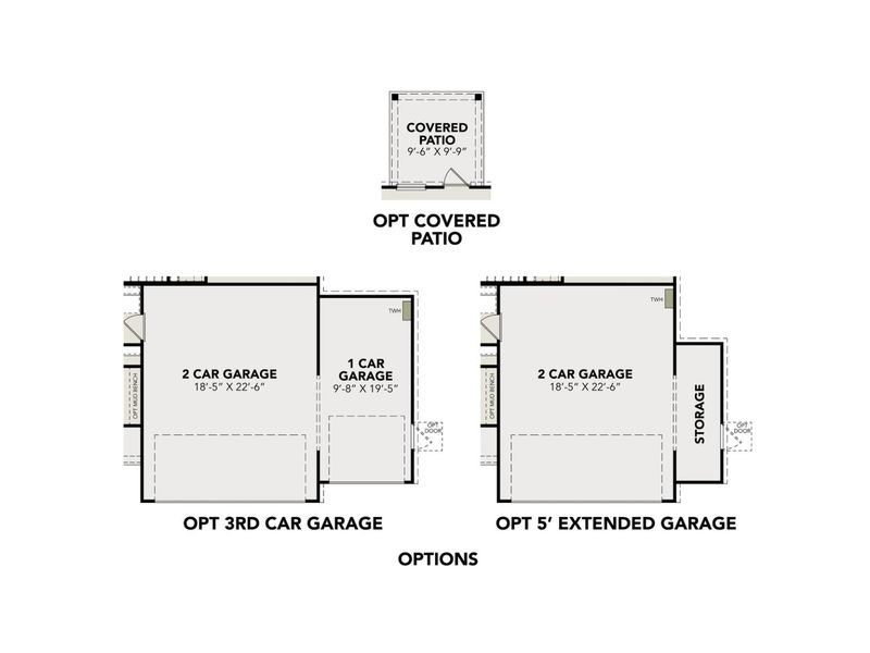 2D floor plan layout for the The San Marcos E by Davidson Homes LLC in Liberty Estates, Cleveland, TX (Image 7). 2D floor plan layout for the The San Marcos E by Davidson Homes LLC in Liberty Estates, Cleveland, TX (Image 7).
