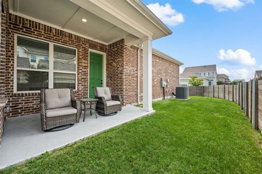 Front exterior of a new home in HomeTown Garden, North Richland Hills, TX, highlighting curb appeal (Image 22). Front exterior of a new home in HomeTown Garden, North Richland Hills, TX, highlighting curb appeal (Image 22).