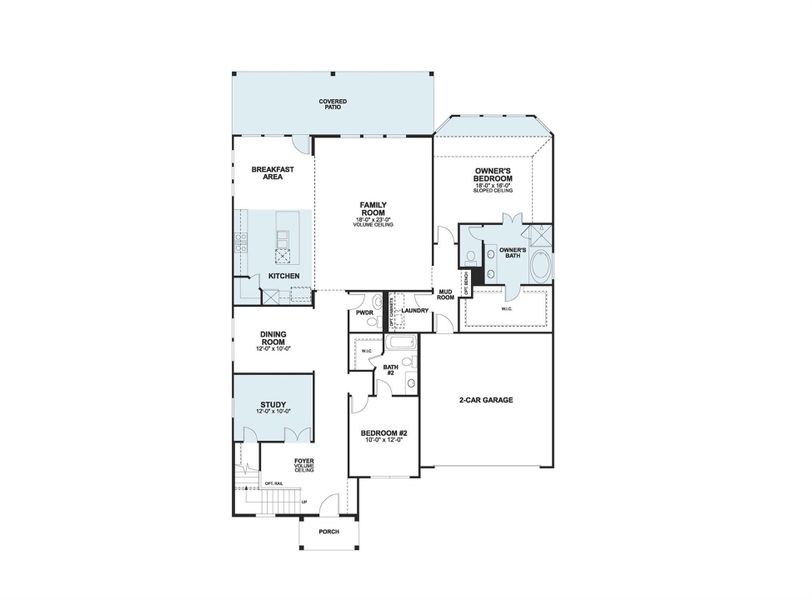 2D floor plan layout of this home in Barksdale, Leander, TX (Image 2). 2D floor plan layout of this home in Barksdale, Leander, TX (Image 2).