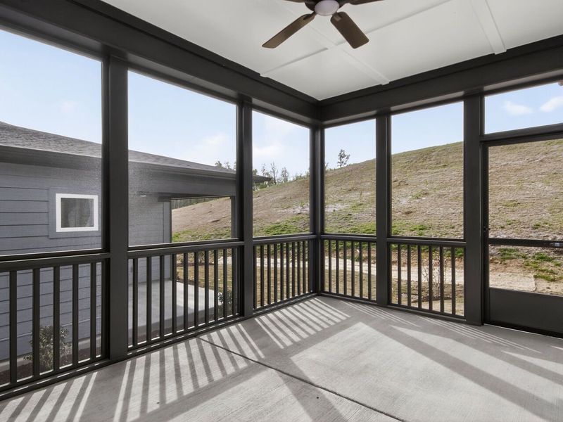 Exterior details and patio area of a home in Encore at Chatham Park – Villa Series, Pittsboro (Image 3).