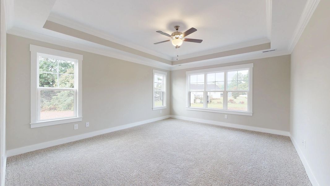 Representative unfurnished interior of a home built from the Carson by Bill Clark Homes in Cheshire Landing, Grimesland (Image 40). Representative unfurnished interior of a home built from the Carson by Bill Clark Homes in Cheshire Landing, Grimesland (Image 40).