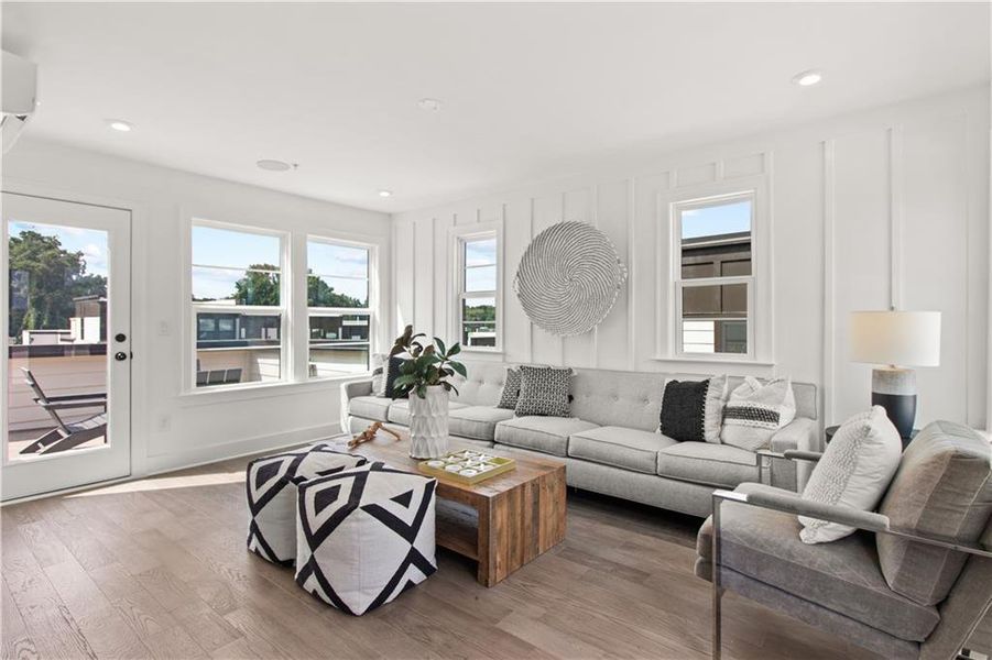 Furnished interior view inside a new home in Easton, Atlanta (Image 14). Furnished interior view inside a new home in Easton, Atlanta (Image 14).