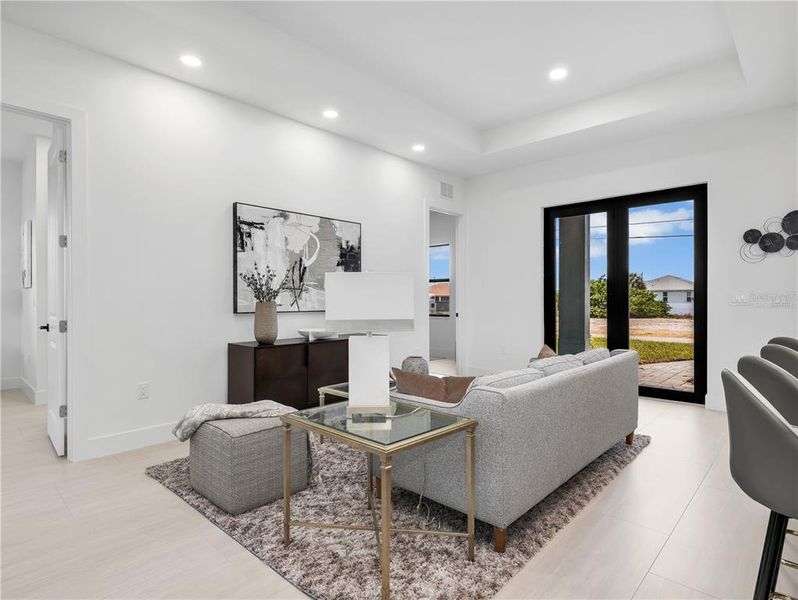 Furnished interior view inside a new home in , Cape Coral (Image 38).